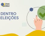 Identidade visual da série Por Dentro das Eleições. Arte: Secom/TSE